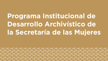 Programa Institucional de Desarrollo Archivístico de la Secretaría de las Mujeres