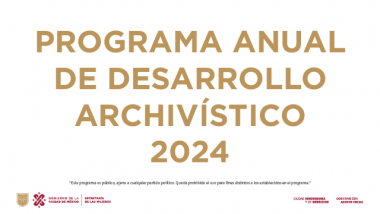Programa Anual de Desarrollo Archivístico 2024