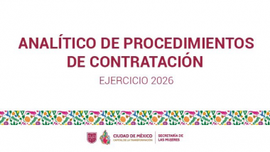Analítico de Procedimientos de Contratación Ejercicio 2026